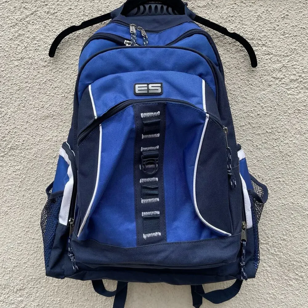 Eastsport Blue & Grey Backpack Laptop Compartment